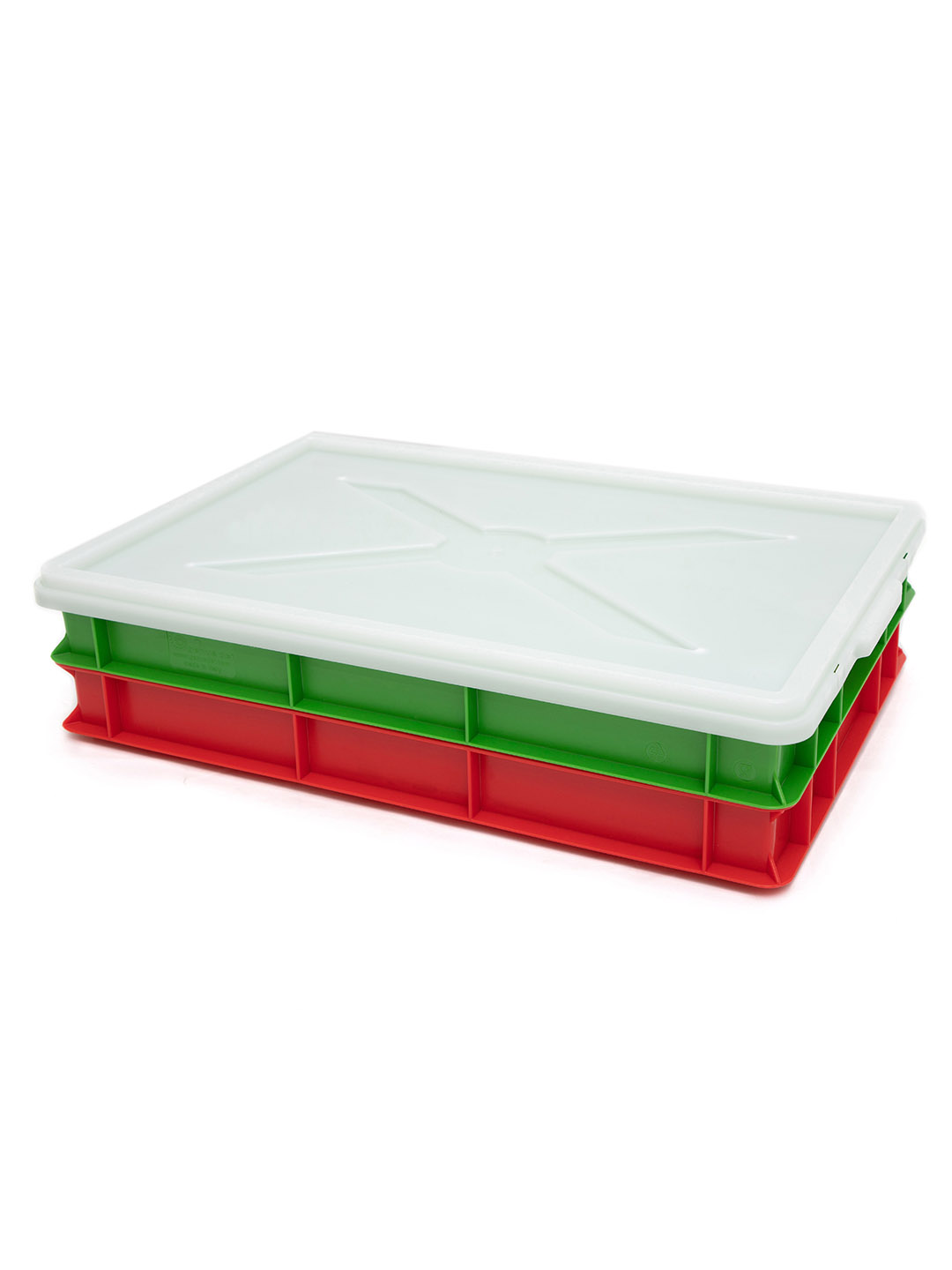 Contenitore in Plastica Rinforzata per Lievitazione Impasto Pizza cm. 42,5  x 63 x 21,5h 